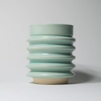 Heatsink Pot 210 Ml - Seafoam Moderne Handgemachte Keramiktasse Ohne Henkel Dobandwheel von DOBandWHEEL