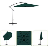 The Living Store Ampelschirm 3 m Grün - Sonnenschirm - Gartenmöbel - Outdoor Möbel - Patio Beschattung - Sommergarten von DOC&ET²