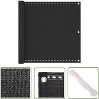 Doc&et² - The Living Store Balkonsichtschutz hdpe 90x400 cm Anthrazit - Balkonabdeckung - Sichtschutz Für Balkon - PVC-Abdeckplane von DOC&ET²