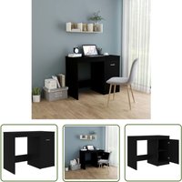 Doc&et² - The Living Store Schreibtisch Schwarz 100x50x76 cm Holzwerkstoff - Schwarzer Schreibtisch - Schreibtisch Aus Holzwerkstoff - Moderner von DOC&ET²