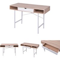 Doc&et² - The Living Store Schreibtisch mit 1 Schublade Eiche und Weiß - Schreibtische - Mehrfarbig Doc&et² - The Living Store Schreibtisch mit 1 Schublade Eiche und Weiß - Schreibtische - Mehrfarbig von DOC&ET²