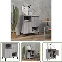 The Living Store Sideboard Grau Sonoma 60x35x70 cm Holzwerkstoff - Schreibtisch - Wohnzimmermöbel - Sideboard - Grau - Holzmöbel The Living Store Sideboard Grau Sonoma 60x35x70 cm Holzwerkstoff - Schreibtisch - Wohnzimmermöbel - Sideboard - Grau - Holzmöbel von DOC&ET²
