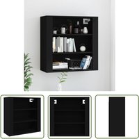 Doc&et² - The Living Store Wandschrank Schwarz 80x33x80 cm Holzwerkstoff - Wandschrank - Schwarzer Wandschrank - Regal - Aufbewahrungsschrank Doc&et² - The Living Store Wandschrank Schwarz 80x33x80 cm Holzwerkstoff - Wandschrank - Schwarzer Wandschrank - Regal - Aufbewahrungsschrank von DOC&ET²