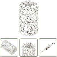 The Living Store Bootsseil Geflochten Weiß 2 mmx25 m Polyester - Polyester Seil - Bootsseil - Schiffsseil - Segeltuch - Leinen von DOC&ET²