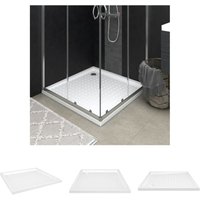 The Living Store Duschwanne Anti-Rutsch Weiß 80x80x4 cm abs - Duschwannen - Weiß von DOC&ET²
