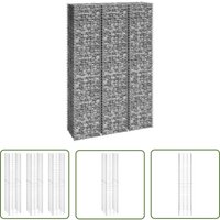 The Living Store Gabionen-Hochbeete 3 Stk. 30x30x150 cm Eisen - Eisen Gartenmöbel - Gartendeko - Gabionen - Hochbeet - Steinbehälter The Living Store Gabionen-Hochbeete 3 Stk. 30x30x150 cm Eisen - Eisen Gartenmöbel - Gartendeko - Gabionen - Hochbeet - Steinbehälter von DOC&ET²