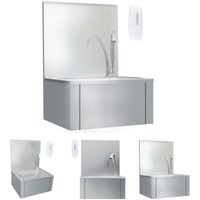 The Living Store Handwaschbecken mit Wasserhahn und Seifenspender Edelstahl - Küchenspülen & Spülbecken - Silber von DOC&ET²