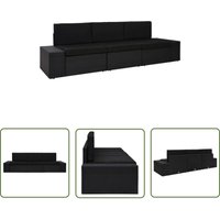The Living Store Modulares 3-Sitzer-Sofa Poly Rattan Schwarz - Modular-Sofa - Gartenmöbel - Outdoor-Lounge - Rattan-Sofa - Esszimmerset The Living Store Modulares 3-Sitzer-Sofa Poly Rattan Schwarz - Modular-Sofa - Gartenmöbel - Outdoor-Lounge - Rattan-Sofa - Esszimmerset von DOC&ET²