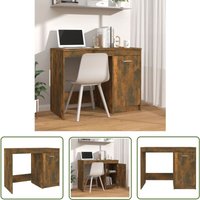 The Living Store Schreibtisch Räuchereiche 100x50x76 cm Holzwerkstoff - Bürostuhl - Schreibtisch - Home Office - Holz Schreibtisch - Moderner The Living Store Schreibtisch Räuchereiche 100x50x76 cm Holzwerkstoff - Bürostuhl - Schreibtisch - Home Office - Holz Schreibtisch - Moderner von DOC&ET²