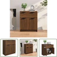 The Living Store Sideboard Braun Eichen-Optik 60x30x70 cm Holzwerkstoff - Schreibtisch - Wohnzimmermöbel - Sideboard - Holzmöbel - Eichendekor von DOC&ET²