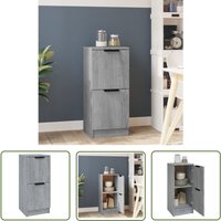 Doc&et² - The Living Store Sideboard Grau Sonoma 30x30x70 cm Holzwerkstoff - Schreibtisch - Regal - Sideboard - Wohnraumgestaltung - Grau von DOC&ET²