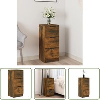 The Living Store Sideboard Räuchereiche 30x30x70 cm Holzwerkstoff - Holz Sideboard - Regal - Sideboard Braun - Stauraum - Wohnzimmermöbel The Living Store Sideboard Räuchereiche 30x30x70 cm Holzwerkstoff - Holz Sideboard - Regal - Sideboard Braun - Stauraum - Wohnzimmermöbel von DOC&ET²