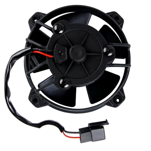 DOCAS 3.5 Zoll 12V 30W Universal Motorrad Kühlerlüfter Kühlgebläse,12V Kuehler Kuehlluefter für Pit Dirt Bike Motocross ATV UTV Quad Go Kart Buggy von DOCAS