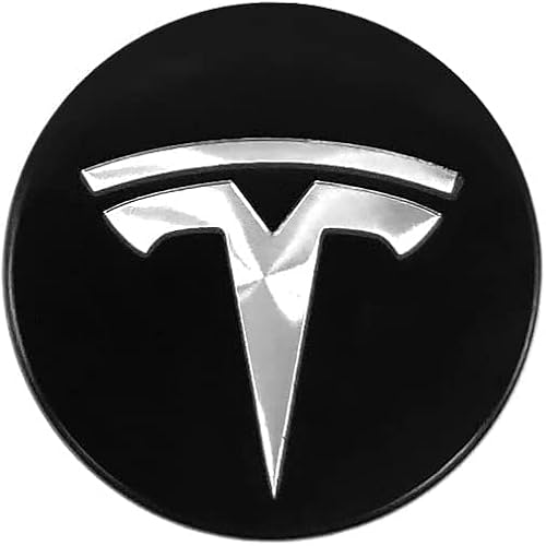 DOCHKA 4Pcs Nabenkappen Felgen Kappen Felgendeckel Radkappen Radnabendeckel Nabendeckel Felgenkappen für Tesla Model 3/X/S/Y,64MM von DOCHKA