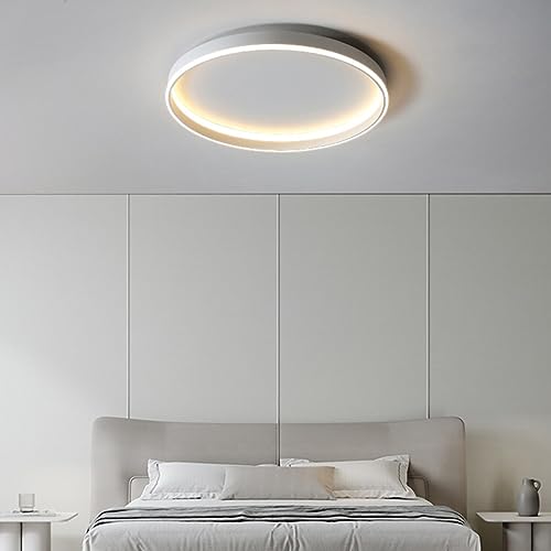 DOCJX Deckenlampe Led Deckenleuchte Flach Dimmbar Mit Fernbedienung 3000K~6500K Ultra Dünn Rund Lampen Deckenleuchte Wohnzimmer Kronleuchter Küche Kinderzimmer Badezimmer Balkon (Color : Warmes Licht von DOCJX