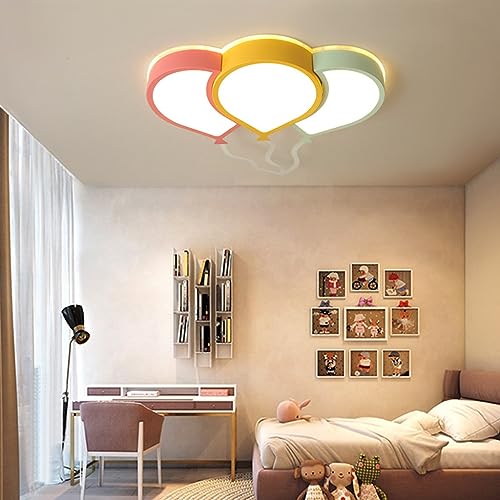 DOCJX LED Deckenleuchte KinderDeckenlampe Ballon 36W 3096lm Kinderzimmer Dimmbare Deckenlampe Moderne Fernbedienung Kreative Kinderzimmer Junge Babyzimmer Deko Lampe Wohnzimmer Schlafzimmer von DOCJX