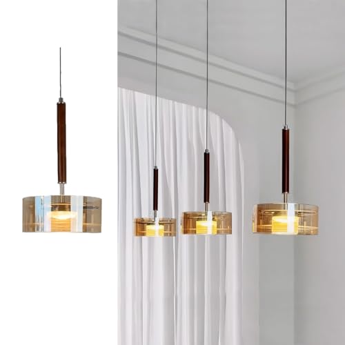 DOCJX Pendelleuchte Esstisch Hängeleuchte Glas Modern 3-Flammig Pendelleuchte Höhenverstellbar Hängelampe Esstisch Kücheninsel Schlafzimmer LED Deckenleuchte Wohnzimmer Esszimmer Hängend(8W*3) von DOCJX