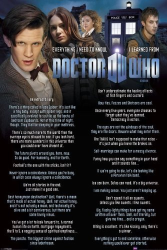 Doctor Who -Everything I Know Maxi-Poster der Grösse 61 x 91,5 cm von DOCTOR WHO