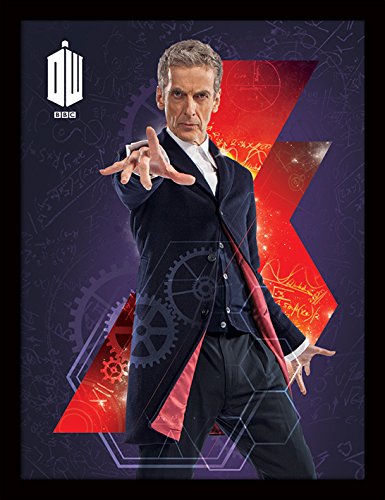 Pyramid International Who (12th Doctor) 30x40 cm gerahmter Druck, 250GSM PAPERWRAP MDF, Mehrfarbig, 44 x 33 x 4 cm von iPosters