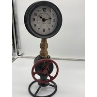 steampunk Rote Pfeife Plumbing Industrial Uhr von DOCbyPaul
