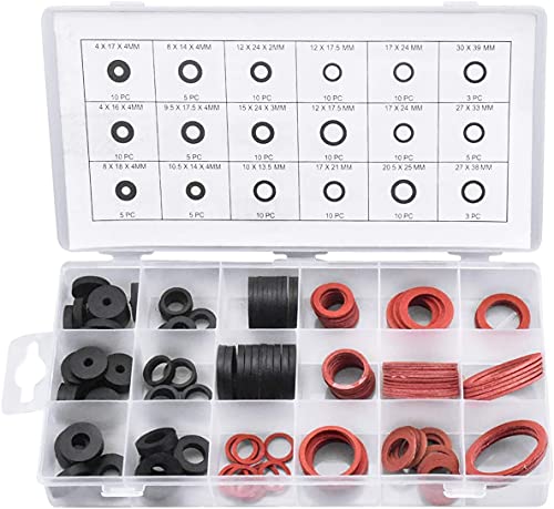 141 Stück O-Ring-Dichtungen, Gummi-Dichtungsringe, Sortiment mit 18 beliebten Größen für Garten, Haushalt, Sanitär und Wasserhähne von DODODIY