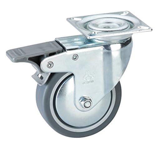 Dörner + Helmer 771200C Apparate Lenkrolle mit Fadenschutz, Festst. 75x25 mm, Mehrfarbig, 75 mm von Dörner + Helmer
