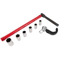 Dönges Standhahnmutterschlüssel 13 mm, Kralle SW 36 + Einsätze 9-17 mm Dönges Standhahnmutterschlüssel 13 mm, Kralle SW 36 + Einsätze 9-17 mm von DÖNGES