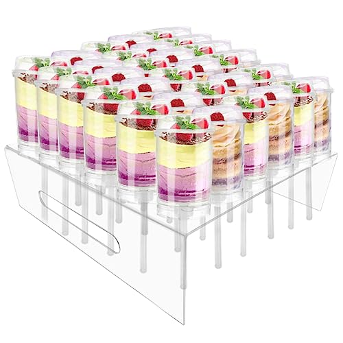 DOERDO 36 Löcher Push Pop Cake Stand Acryl Lollipop Ständer Kuchen Display Ständer für Hochzeit Geburtstag Party Klar Quadrat von DOERDO DD