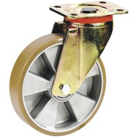 Dörner+helmer - Lenkrolle Polyurethan-Rad ø 100mm Transportrolle Industrierolle Tragkraft 250kg von DÖRNER + HELMER