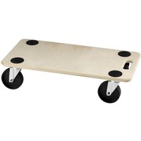 Möbelroller 590 x 290 mm schwarze Rollen Rollbretter von DÖRNER + HELMER