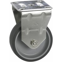 Dörner+helmer - Bockrolle tpe Kunststoffrad ø 100mm Industrierolle Tragkraft 40kg Stahl verzinkt von DÖRNER + HELMER