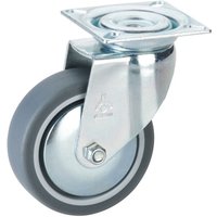 Lenkrolle TPE Kunststoffrad ø 75 mm Möbelrolle Tragkraft 50 kg Stahl verzinkt Lenkrolle TPE Kunststoffrad ø 75 mm Möbelrolle Tragkraft 50 kg Stahl verzinkt von DÖRNER + HELMER