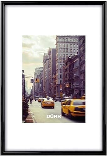 DÖRR Kunststoff Bilderrahmen New York - Modern - Echtes Glas schwarz 10x15 von DÖRR