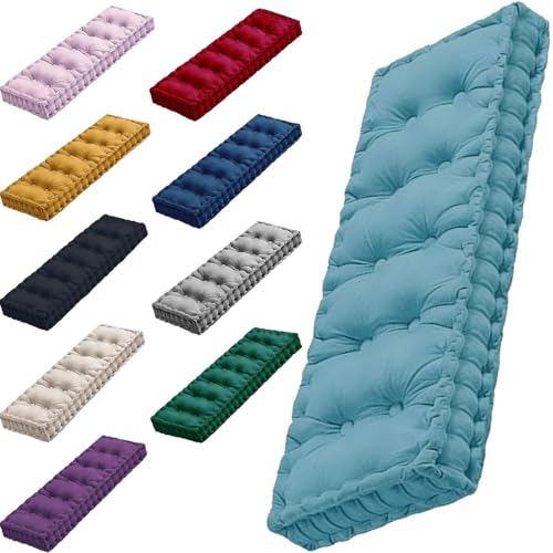 DOGACA Bankauflagen Gepolstert 80x40 140x50 120x40 110x50 130x40 Bankkissen Sitzauflage Outdoor, Sitzkissen Bank, 10cm Dick, fur Gartenmöbel Banke Fensterbank(10,29.5x16in/75x40cm) von DOGACA