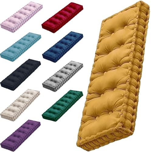 DOGACA Bankauflagen Gepolstert 80x40 140x50 120x40 110x50 130x40 Bankkissen Sitzauflage Outdoor, Sitzkissen Bank, 10cm Dick, fur Gartenmöbel Banke Fensterbank(4,20x20in/50 x 50 cm) von DOGACA