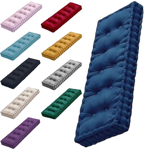 DOGACA Bankauflagen Gepolstert 80x40 140x50 120x40 110x50 130x40 Bankkissen Sitzauflage Outdoor, Sitzkissen Bank, 10cm Dick, fur Gartenmöbel Banke Fensterbank(6,24x24in/60 x 60 cm) von DOGACA