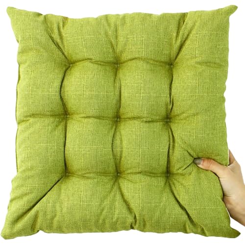 DOGACA Stuhlkissen 40/45cm - Sitzkissen mit Bändern, Sitzpolster Stuhlauflage Gefüllt mit Bindebänder, Esszimmerstuhl Sitzauflage Stuhl(4,45cm/18in) von DOGACA