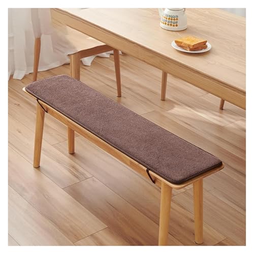 DOGACA Stuhlkissen mit Bindegurten Bankauflage Bankkissen Unterseite Waschbar Sitzauflag for Fensterbank Gartenbank Schaukel Terrasse Esstisch Outdoor Drinnen(2,40x120cm/16x47in) von DOGACA