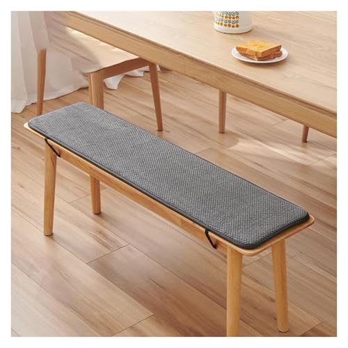 DOGACA Stuhlkissen mit Bindegurten Bankauflage Bankkissen Unterseite Waschbar Sitzauflag for Fensterbank Gartenbank Schaukel Terrasse Esstisch Outdoor Drinnen(4,30x80cm/12x31in) von DOGACA
