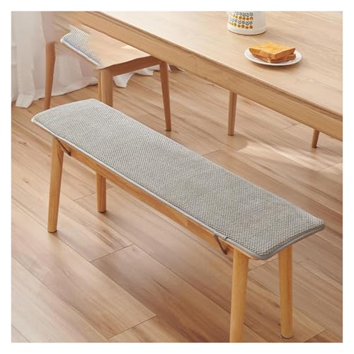 DOGACA Stuhlkissen mit Bindegurten Bankauflage Bankkissen Unterseite Waschbar Sitzauflag for Fensterbank Gartenbank Schaukel Terrasse Esstisch Outdoor Drinnen(8,30x200cm/12x78in) von DOGACA