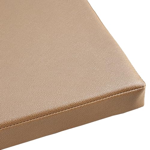 Outdoor-Sitzkissen aus PU-Leder – Wasserdicht & rutschfest (100x40/150x50 cm, 5/8 cm Dicke) – for Gartenbank, Terrassenmöbel & Balkon(4,30X30X5cm) von DOGACA