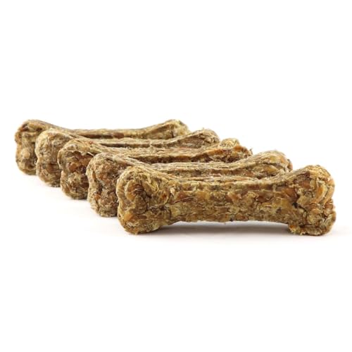 DOGBOSS 100% Natur Kauknochen speziell für kleine Hunderassen (2-10kg) in verschiedenen Geschmackssorten (5er Fasan 10 cm) von DOGBOSS