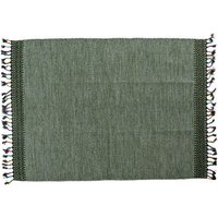 Dmora Dallas moderner Teppich, Kelim-Stil, 100% Baumwolle, grüne Farbe, Maße 200 x 140 cm von DOGE MILANO