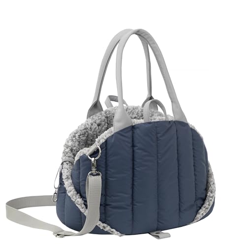 Hundetasche, Tragetuch, Tragetasche, Haustier, Transporttasche, Höhenverstellbar, Hundezubehör, Transportbox, Reise, 47x29x32 cm, Marineblau von DOGGY