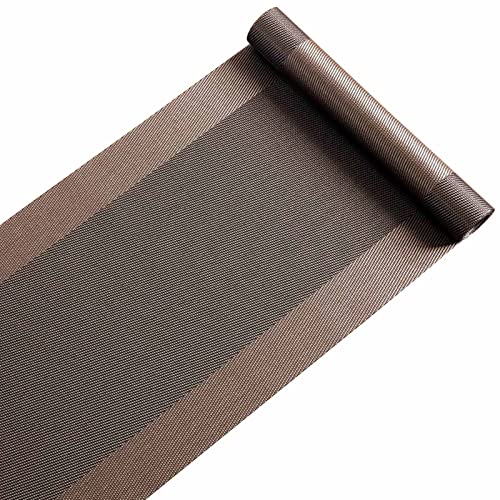 DOGOU Tischläufer Breite 40cm 30cm Tabellen Tuch PVC Abwischbar, Hitzebeständige Kaffeematte Tischläufer Im Japanischen Stil für Das Teehaus Heim Hotel (Color : Coffee, Size : 40x180cm/15.7x70.9in) von DOGOU