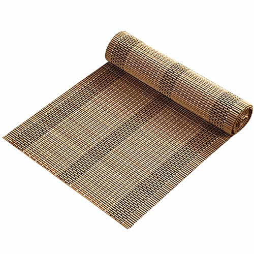 DOGOU Tischläufer Breite 60cm 30cm Teematten Aus Bambus, rutschfest & Hitzebeständige Tischsets für Couchtische Tee Raum, Abwischbarer Tischläufer (Size : 30x90cm/11.8x35.4in) von DOGOU