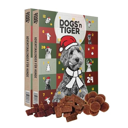 Dogs'n Tiger - Hunde Adventskalender Bundel 2025, Adventskalender für Hunde von Dogs'n Tiger – Natürliche & hochwertige Snacks aus 85% Fleisch hinter jedem Türchen, ohne Zucker & Getreide Dogs'n Tiger - Hunde Adventskalender Bundel 2025, Adventskalender für Hunde von Dogs'n Tiger – Natürliche & hochwertige Snacks aus 85% Fleisch hinter jedem Türchen, ohne Zucker & Getreide von DOGS' n TIGER