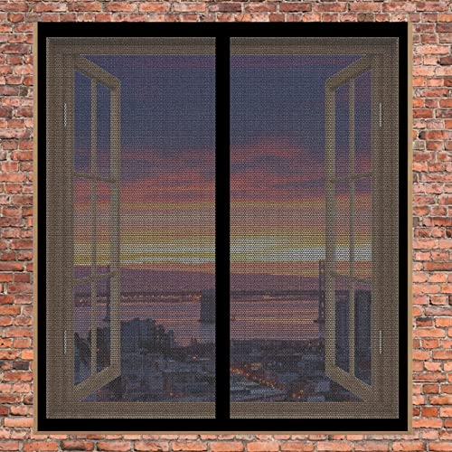 Fliegengitter Fenster Mückengitter 60 x 180 cm Fliegengitter Balkontür Kein Bohren Kinderleichte Montage Magnetvorhang Für Balkontür Terrassentür, Schwarz Fliegengitter Fenster Mückengitter 60 x 180 cm Fliegengitter Balkontür Kein Bohren Kinderleichte Montage Magnetvorhang Für Balkontür Terrassentür, Schwarz von DOGUO