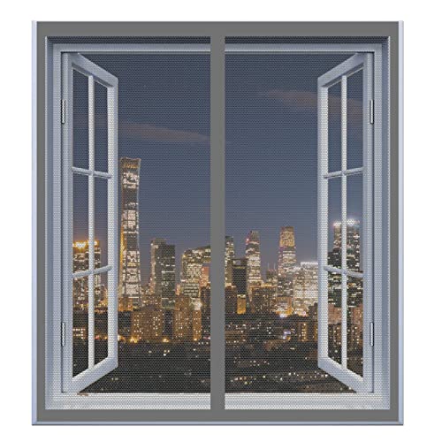 Fliegengitter Für Dachfenster 60 x 130 cm Insektenschutz Fenster Einfache Installation Auto Schließen Magnet Fliegengitter Für Alle Universalfenster, Grau Fliegengitter Für Dachfenster 60 x 130 cm Insektenschutz Fenster Einfache Installation Auto Schließen Magnet Fliegengitter Für Alle Universalfenster, Grau von DOGUO