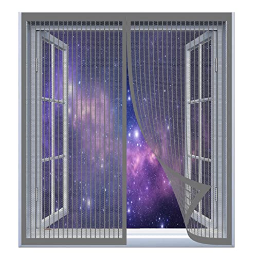 Fliegenschutzgitter Für Fenster 85 x 55 cm Fliegengitter Für Fenster In Verschiedenen Größen Auswählbar Magnet Fliegengitter Für Alle Universalfenster, Grau Fliegenschutzgitter Für Fenster 85 x 55 cm Fliegengitter Für Fenster In Verschiedenen Größen Auswählbar Magnet Fliegengitter Für Alle Universalfenster, Grau von DOGUO
